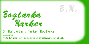 boglarka marker business card